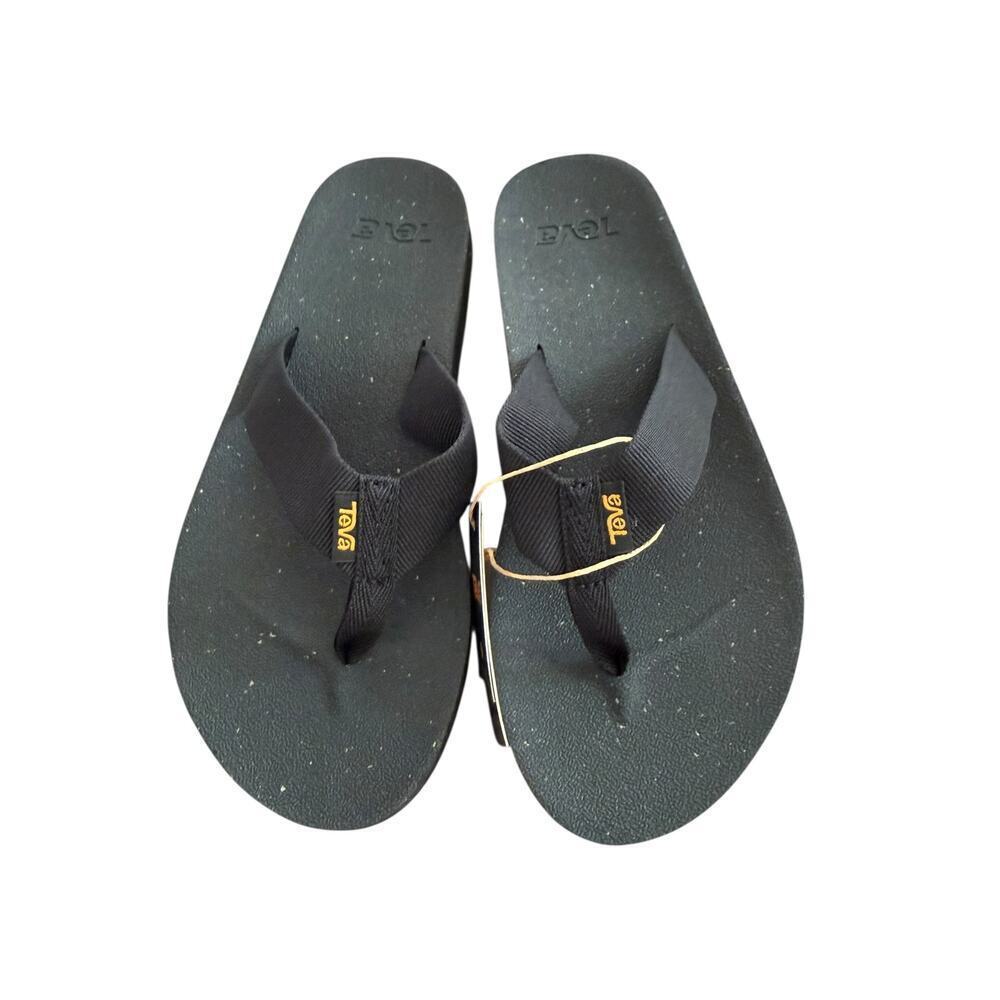 NWT Teva Women's Black Reflip Slip On Flip Flop Size 8 - Picture 4 of 9